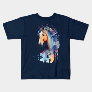 Watercolor Horse Kids T-Shirt